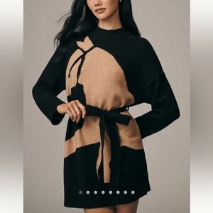 NWT Corey Lynn Calter Heidi Belted Sweater Mini Dress